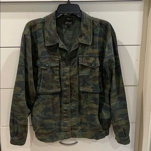 TOPSHOP Camo Bomber Jacket